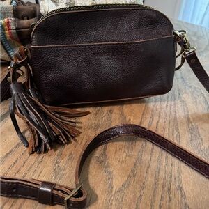 Portland Leather  Brown Leather Crossbody Bag